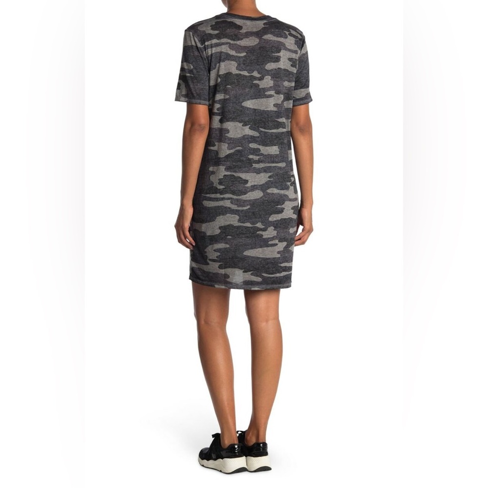 Lucky Brand Women's Short Sleeve Crew Neck Camo Summer Tee Shirt Dress - Picture 5 of 14